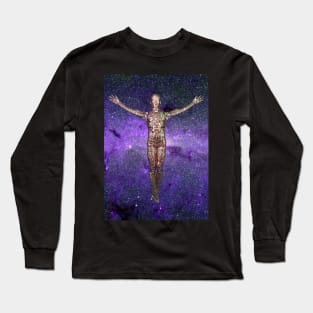 Droid Ascension in fantastic vivid space Long Sleeve T-Shirt